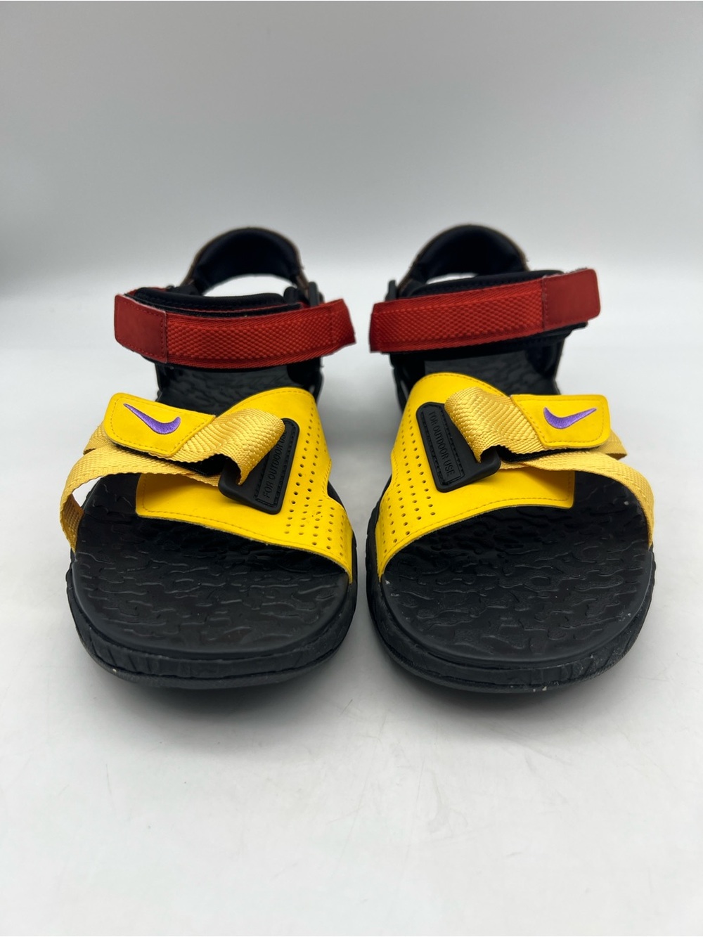 ACG Air Deschutz + Solar Flare Cinnabar Yellow and Red Sport Sandals - Picture 2 of 8